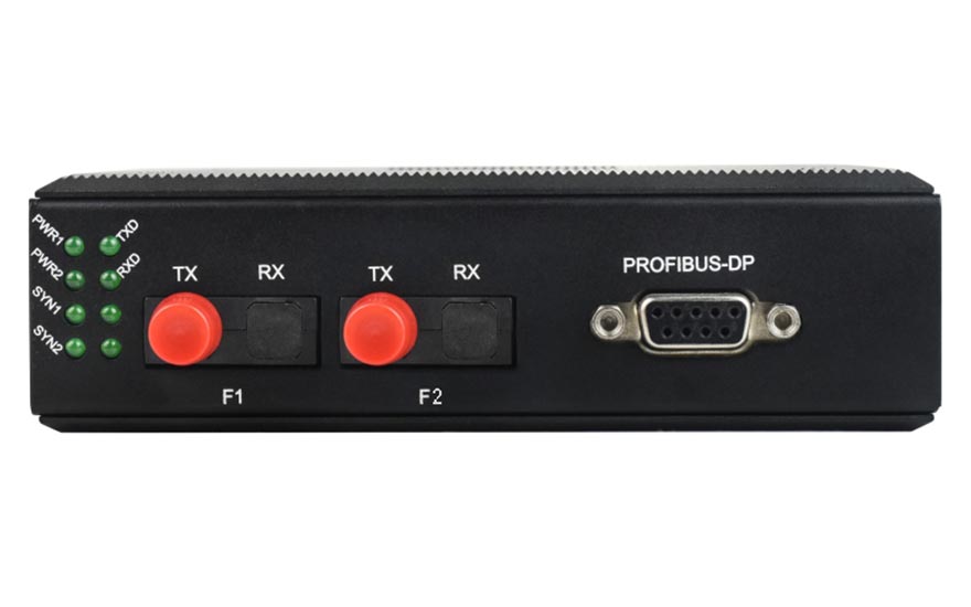 飛暢科技-工業(yè)軌式 環(huán)網型1路Profibus-DP光端機 點對點光貓