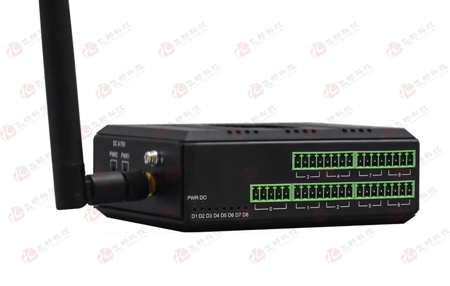 飛暢科技-工業(yè)軌式16路DI/DO/AI/AO開關量模擬量LoRa對傳設備