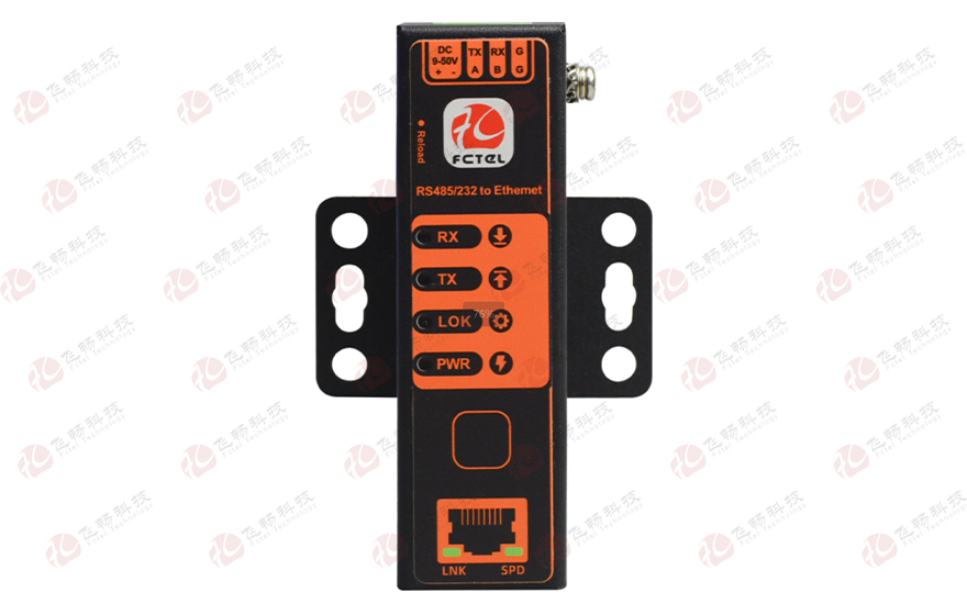 飛暢科技-口紅型工業(yè)軌式1路RS485或RS232 串口服務(wù)器