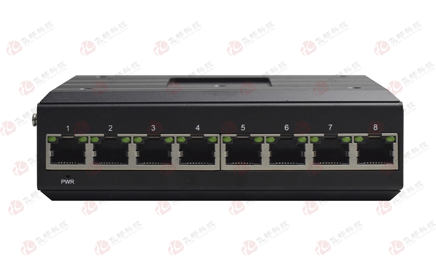 飛暢科技-工業(yè)軌式 8路千兆電 交換機