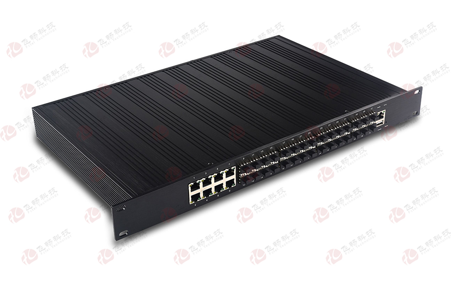 飛暢科技-管理型工業(yè)級(jí) 千兆/萬兆6萬兆光+8路千兆電+千兆24光 三層交換機(jī)